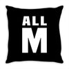 All M Throw Pillow