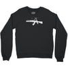 banksy style ak47 art   funny Crewneck Sweatshirt
