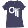 cti records Ladies Fitted T-Shirt