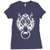 fenrir wolf motif Ladies Fitted T-Shirt
