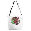 pink punk wolf Adjustable Strap Totes