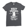 Best Friend Pug Ladies Fitted T-Shirt