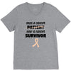 Once a Cancer Patient Now a Cancer Survivor V-Neck Tee