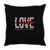 love make you fall apart Throw Pillow