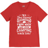 love love love camping! V-Neck Tee