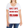 big lips natural hair Ladies Curvy T-Shirt