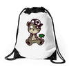 crew five hustla Drawstring Bags