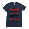 There's This Boy Who Stole My Heart He Calls Me Grandma Ladies Fitted T-Shirt