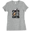 cats cats cats Ladies Fitted T-Shirt