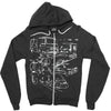 pour le transport Zipper Hoodie