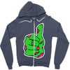 zombie okay Zipper Hoodie