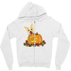 corgi pumpkin Zipper Hoodie