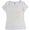 dump trump Women's Triblend Scoop T-shirt