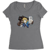 hylian selfie Women's Triblend Scoop T-shirt