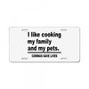 i like cooking License Plate