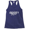 identity thief Racerback Tank
