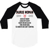 Taurus Woman 3/4 Sleeve Shirt