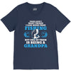Fishing Grandpa V-Neck Tee