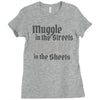 muggle in the streets, wizard in the sheets Ladies Fitted T-Shirt