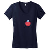 Mars and Astronaut Women's V-Neck T-Shirt
