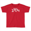 made in 1974 birthday celebration funny retro Toddler T-shirt