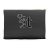 fk it funny college party Accessory Pouches