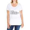 the oc allergic reaction Ladies Curvy T-Shirt