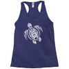 hawaiian turtle tribal art Racerback Tank