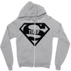 super tired superman Zipper Hoodie