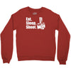v6 eat sleep shoot Crewneck Sweatshirt