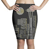 seattle skyline Pencil Skirts