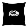 cali bear Throw Pillow