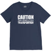 caution this vehicle is a transformer V-Neck Tee