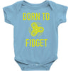 born to fidget Baby Bodysuit