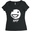white nmp Women's Triblend Scoop T-shirt