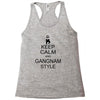 keep calm and gangnam style black t shirt Racerback Tank