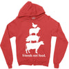 friends not food white Zipper Hoodie