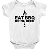 eat bbq drink beer Baby Bodysuit