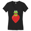 Kermit Strawberry Women's V-Neck T-Shirt