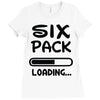 six pack loading Ladies Fitted T-Shirt