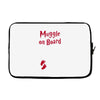 Muggle On Board Red Laptop sleeve