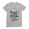 Though She Be But Little She Is Fierce Ladies Fitted T-Shirt