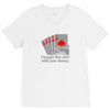 i bought this shirt with your money V-Neck Tee