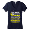 Legends Are Born In April Women's V-Neck T-Shirt