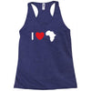 i love africa Racerback Tank