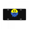 bearded smiley face License Plate