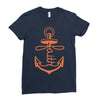 anchored faith Ladies Fitted T-Shirt