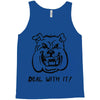 deal with it angry pitbul Tank Top