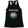 snowman christmas Racerback Tank