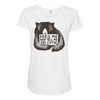 feed me and tell me i'm cutie Maternity Scoop Neck T-shirt